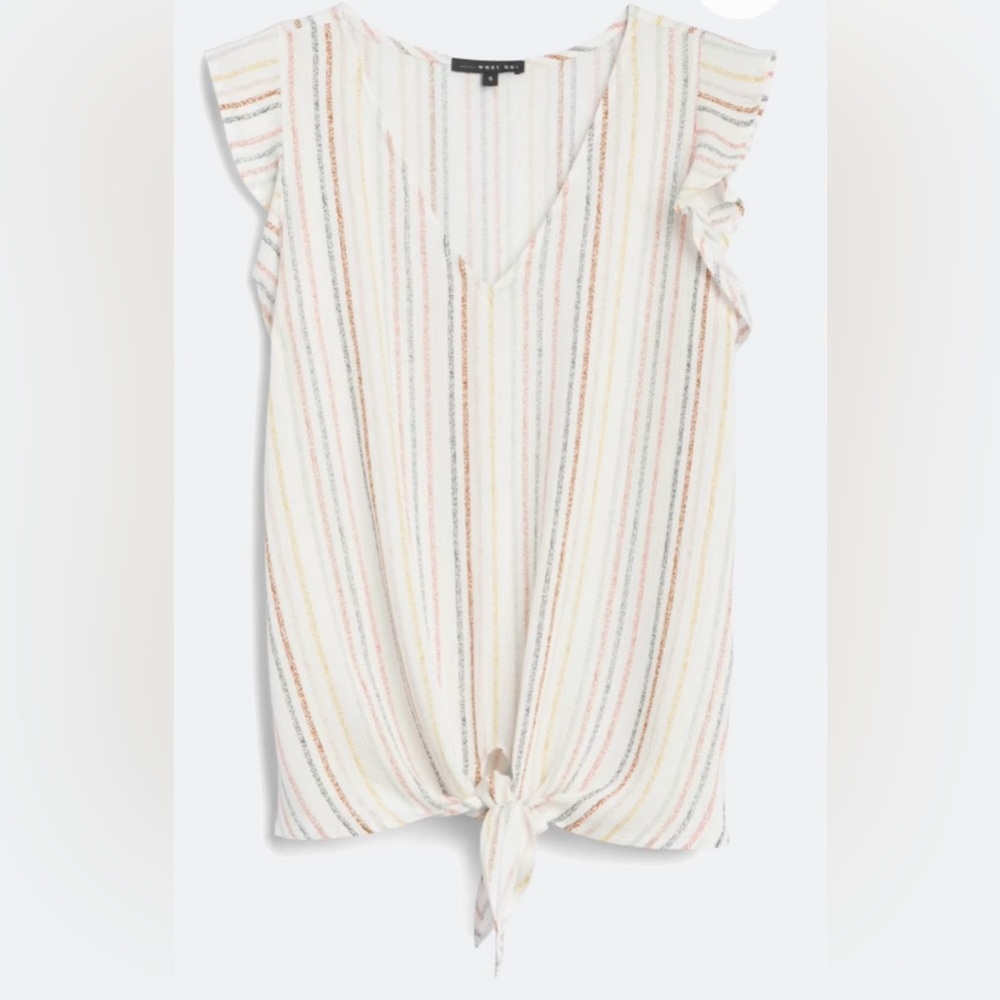 West Kei Women’s Flutter Sleeve Top Size Large